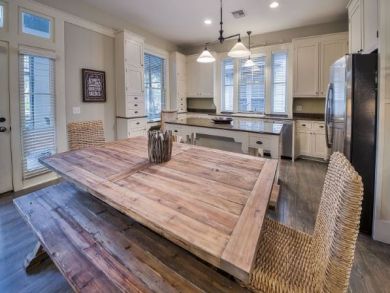 Large Wooden Dining Table